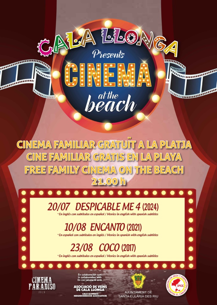Cartel de "Cinema at the Beach"