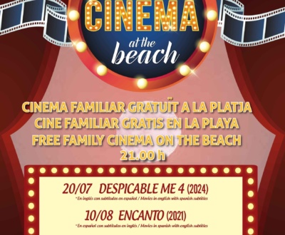 Cartel de Cinema at the Beach