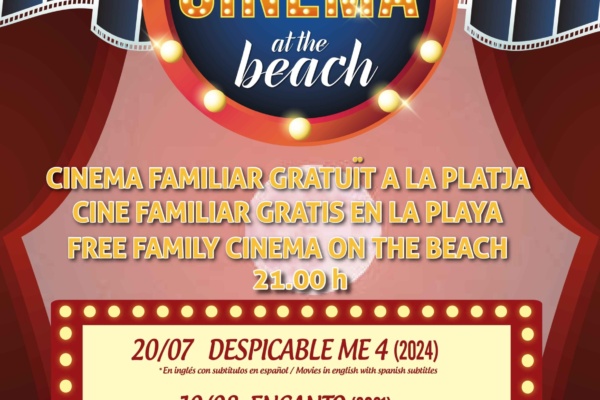 Cartel de Cinema at the Beach