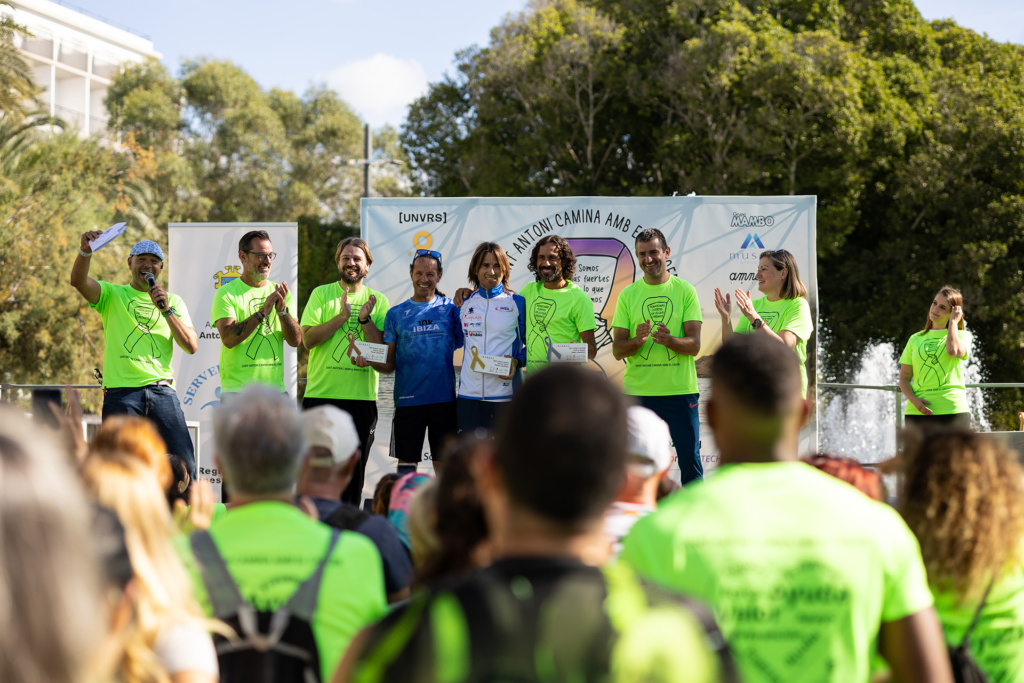 Entrega de trofeos de la carrera