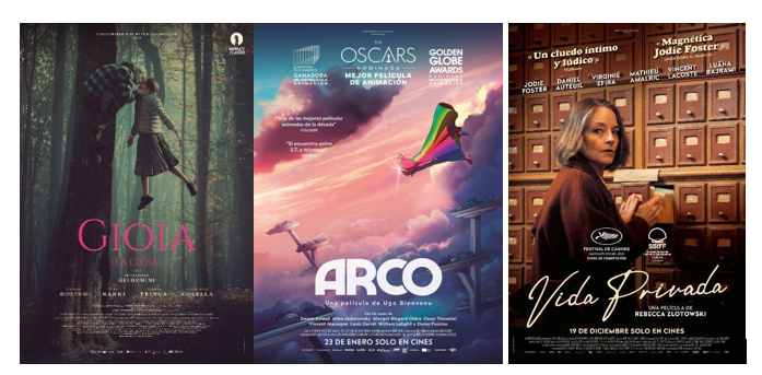 Cartel de ‘La Gioia’ - 4 de marzo en el Teatro España
Cartel de ‘Arco’- 11 de marzo en el Teatro España
Cartel de ‘Vida Privada’- 19 de marzo en el Cine Regio