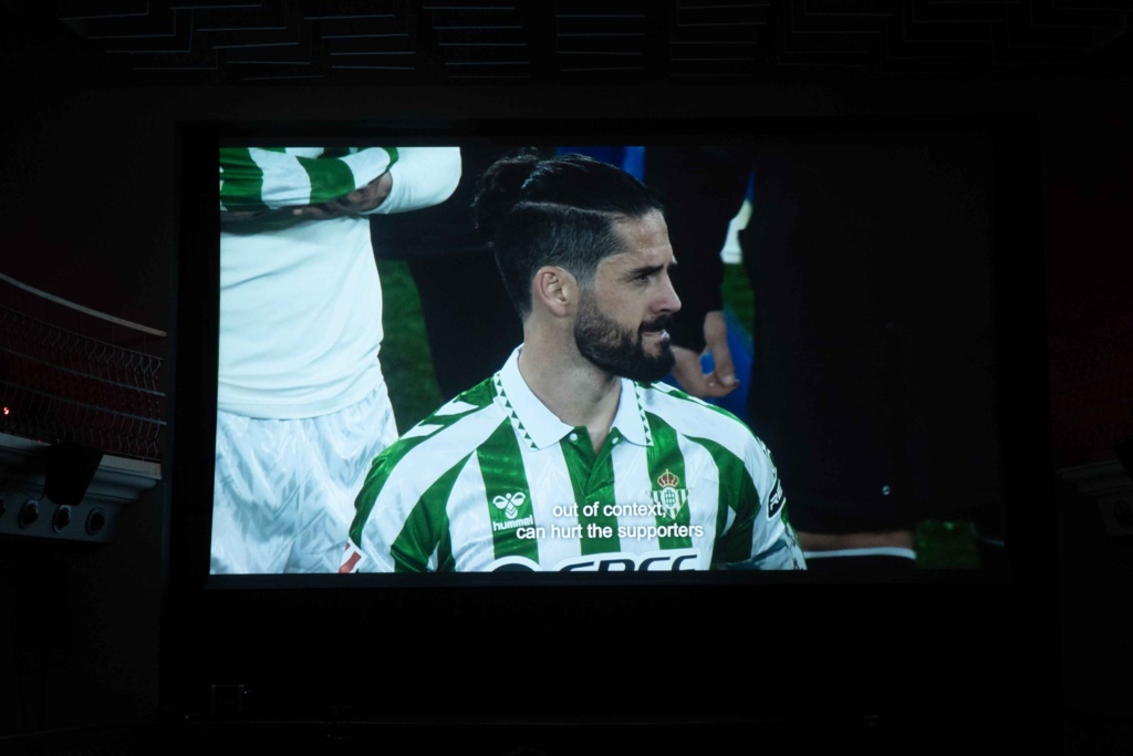 Imagen de la proyección de ‘En silencio. La resiliencia de Isco Alarcón’