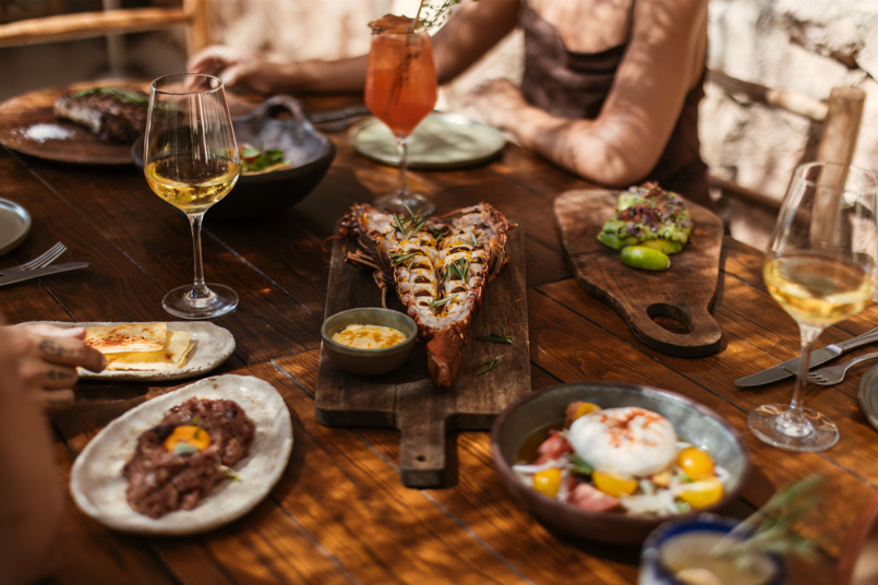 Algunas de las especialidades del chiringuito Cala Gracioneta