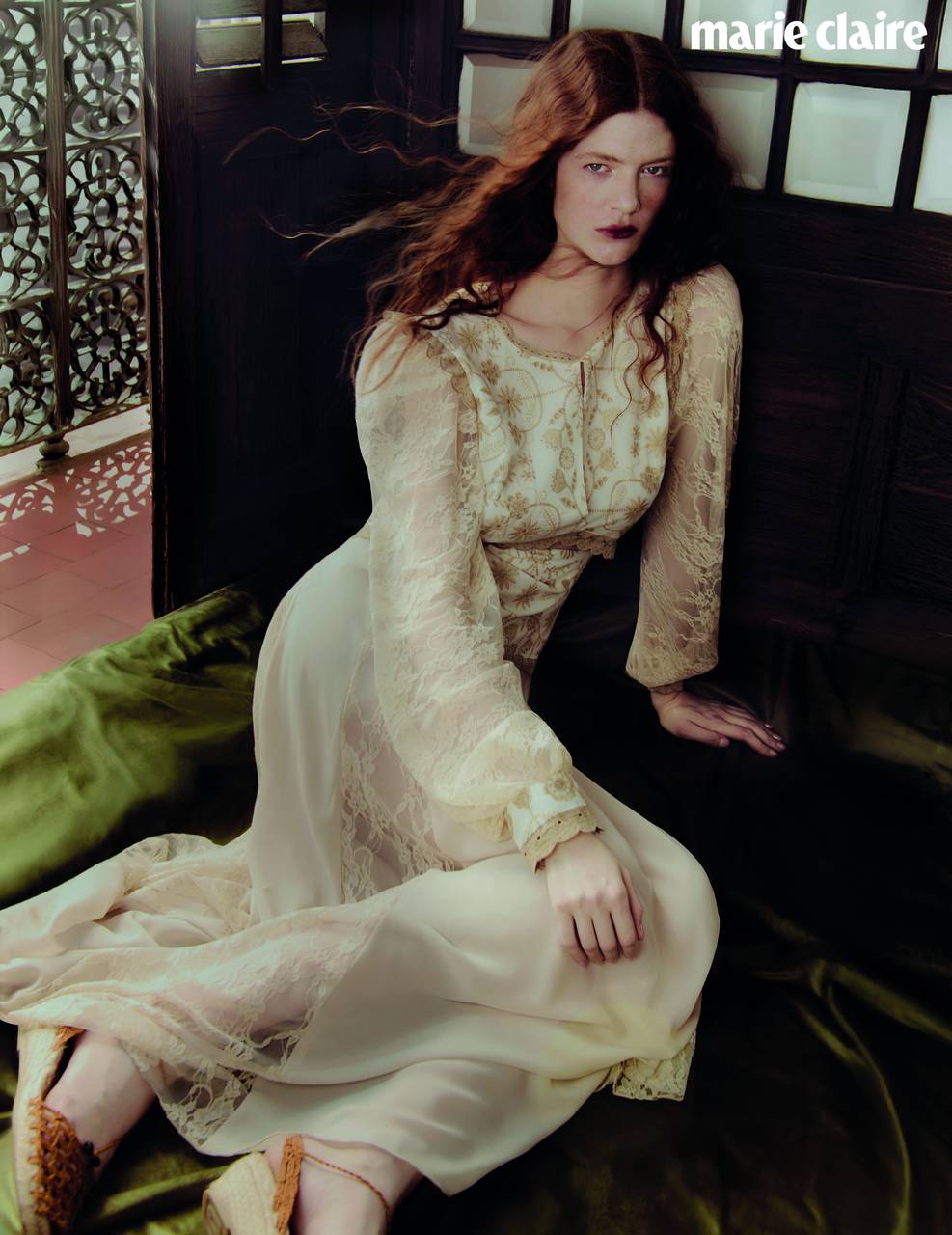 La modelo Nieves Boucher en un editorial de Adlib Ibiza para la revista Marie Claire. Fotografía: Cecilia Armand