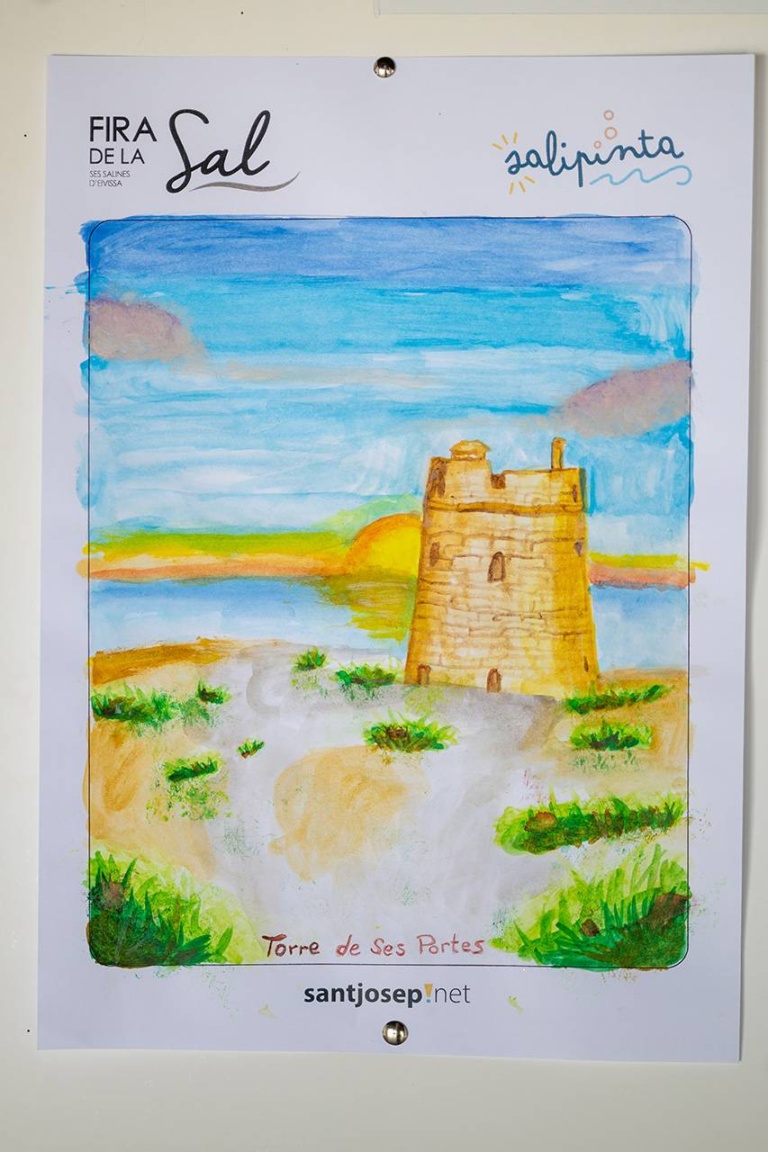 Dibujo presentado al concurso Salipinta. X Fira de la Sal, Sant Jordi, 17 de octubre de 2026. Fotografía: Juan Carlos Flórez.
