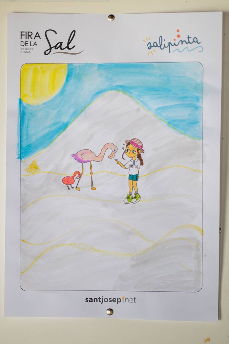 Dibujo presentado al concurso Salipinta. X Fira de la Sal, Sant Jordi, 17 de octubre de 2026. Fotografía: Juan Carlos Flórez.