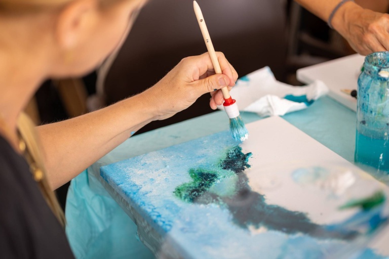 Talleres de pintura y creación artística. X Fira de la Sal, Sant Jordi, 17 de octubre de 2026. Fotografía: Juan Carlos Flórez.