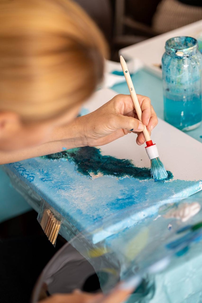 Talleres de pintura y creación artística. X Fira de la Sal, Sant Jordi, 17 de octubre de 2026. Fotografía: Juan Carlos Flórez.