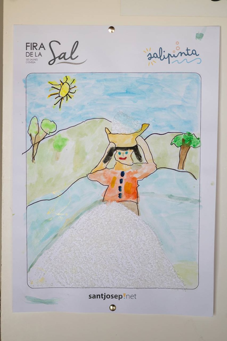 Dibujo presentado al concurso Salipinta. X Fira de la Sal, Sant Jordi, 17 de octubre de 2026. Fotografía: Juan Carlos Flórez.