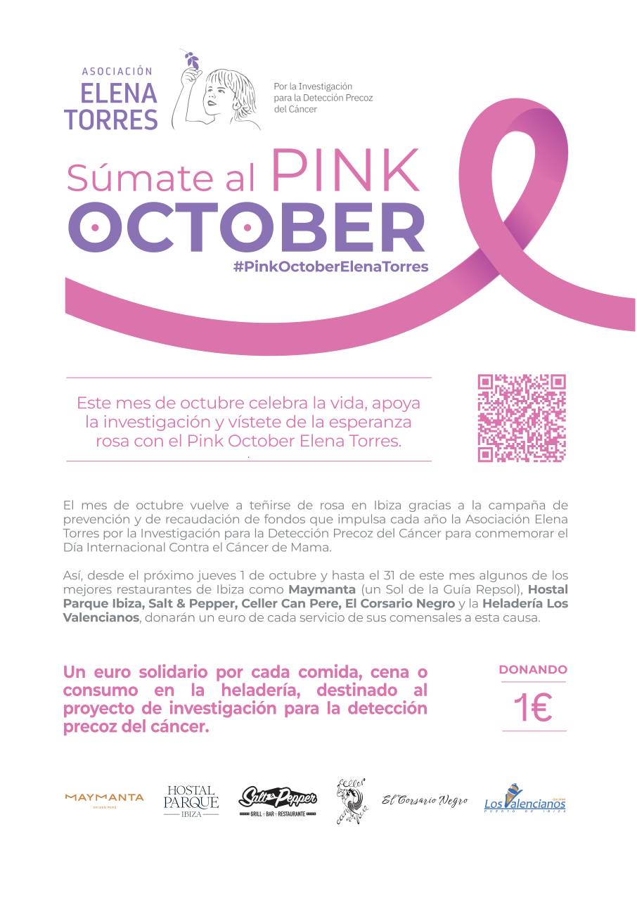 Cartel de la campaña Pink October Elena Torres 2026