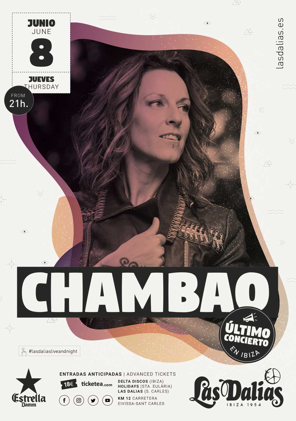 Chambao - Cartel Concierto Ibiza